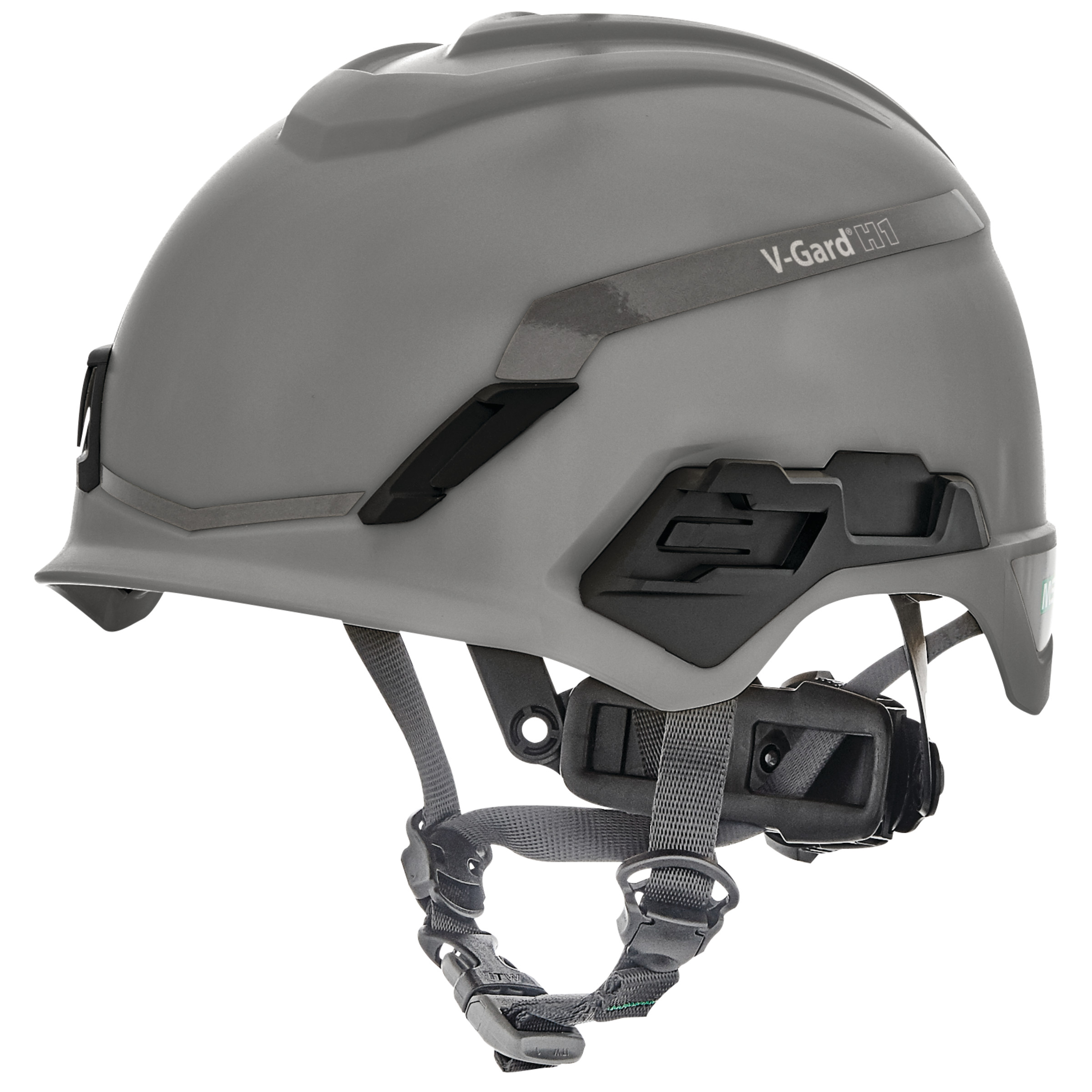 V-Gard® H1 Safety Helmet, Novent, Gray, Fas-Trac® III Pivot, ANSI, EN397